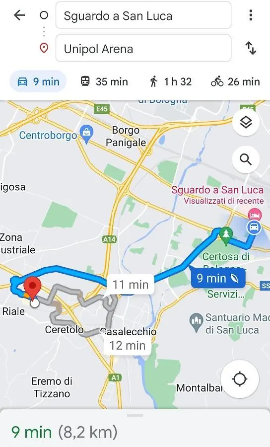 Sguardo A San Luca Apartment ボローニャ イタリア